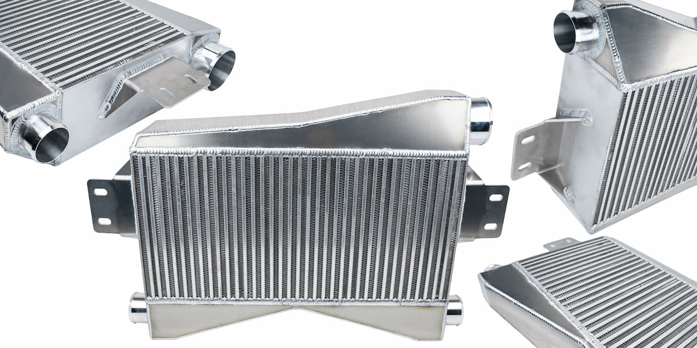 Keep those charge temps down! SPE Motorsport Mustang Twin Turbo Intercooler