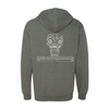 Grey Midweight SPE Motorsport Pull Over Hoodie- Back