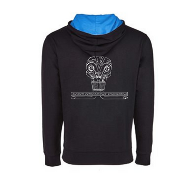 SPE Motorsport Lightweight Black & Blue Hoodie