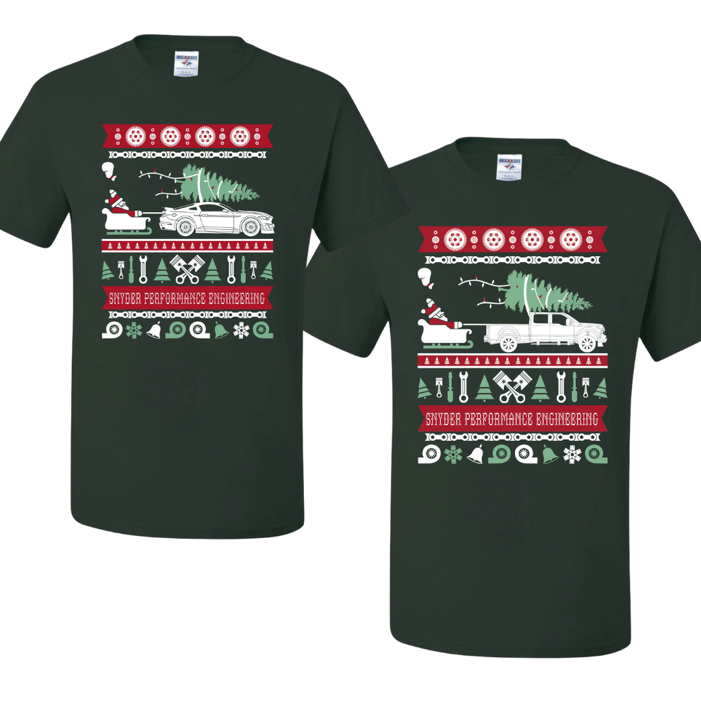 SPE Motorsport Ugly Christmas T-Shirt - Mustang & Powerstroke